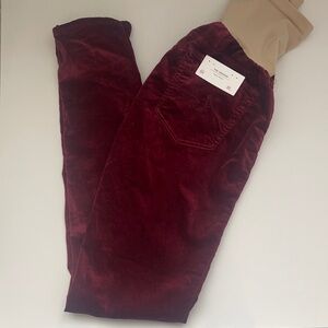 Adriano Goldschmied AG Maternity The Legging Wine Velvet Pant